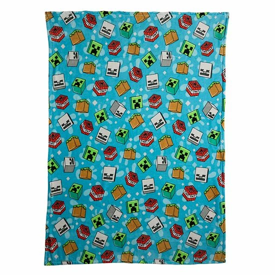 Licensed Character Minecraft 46" X 60" Throw Blanket 4 Licensed Character Minecraft 46" X 60" Throw Blanket - Image 2