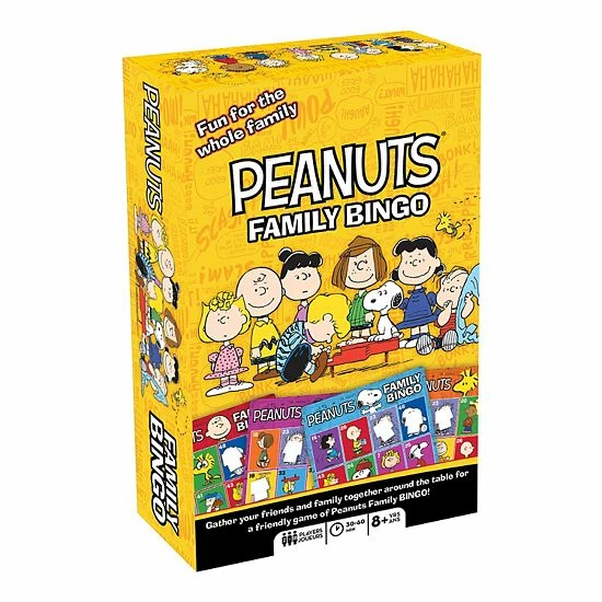 Licensed Character Peanuts Family Bingo Card Game 3 Licensed Character Peanuts Family Bingo Card Game