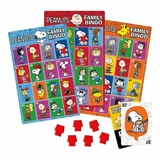 Licensed Character Peanuts Family Bingo Card Game 4 Licensed Character Peanuts Family Bingo Card Game - Image 2