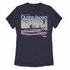 Licensed Character Juniors' Outer Banks Gradient Boat Portrait Tee -Licensed Character Shop unnamed file 15167