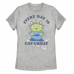 Licensed Character Disney / Pixar's Toy Story Aliens Juniors' Every Day Is Cat-urday Tee