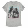 Licensed Character Juniors' Paradise Palm Trees Gradient Box Design Graphic Tee -Licensed Character Shop unnamed file 15255