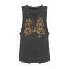 Licensed Character Disney's Minnie Mouse Juniors' Leopard Print Bow Muscle Tee -Licensed Character Shop unnamed file 15272
