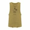 Licensed Character Disney's Mickey Mouse Holding Flowers Vintage Portrait Juniors' Muscle Tank Top