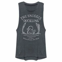 Licensed Character Disney's Tangled The Snuggly Duckling Juniors' Graphic Muscle Tank