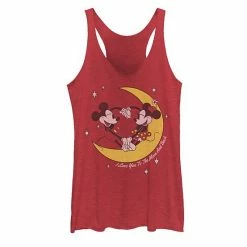 Licensed Character Disney's Mickey And Friends Mickey & Minnie "I Love You To The Moon & Back" Juniors' Racerback Tank Top