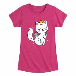 Licensed Character Girls 7-16 Princess Kitty Cute Graphic Tee Desert Pink -Licensed Character Shop unnamed file 15311