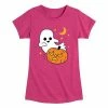 Licensed Character Girls 7-16 Fall Ghost And Pumpkin Graphic Tee Fuchsia -Licensed Character Shop unnamed file 15312