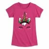 Licensed Character Girls 7-16 Christmas Unicorn Face Graphic Tee -Licensed Character Shop unnamed file 15316