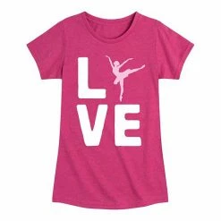 Licensed Character Girls 7-16 Ballerina Love Graphic Tee