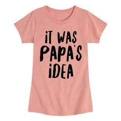 Licensed Character Girls 7-16 Papa's Idea Graphic Tee