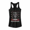 Licensed Character Juniors' Star Wars Darth Vader "Lack Of Cheer" Ugly Christmas Sweater Tank -Licensed Character Shop unnamed file 15337