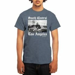 Licensed Character Men's Boyz N' The Hood Tee Heather Light Blue -Licensed Character Shop unnamed file 15446