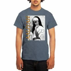 Licensed Character Men's Aaliyah Tee Heather Navy -Licensed Character Shop unnamed file 15455