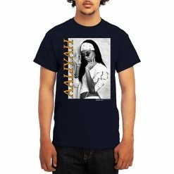 Licensed Character Men's Aaliyah Tee Heather Navy -Licensed Character Shop unnamed file 15458