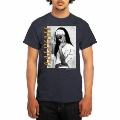 Licensed Character Men's Aaliyah Tee Heather Navy -Licensed Character Shop unnamed file 15459