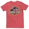 Licensed Character Men's Jurassic Park Checkered Classic Logo Tee -Licensed Character Shop unnamed file 15597