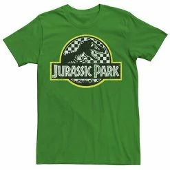 Licensed Character Men's Jurassic Park Checkered Classic Logo Tee -Licensed Character Shop unnamed file 15600