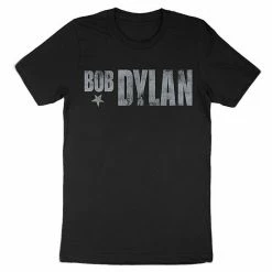 Licensed Character Men's Bob Dylan Distressed Logo Tee