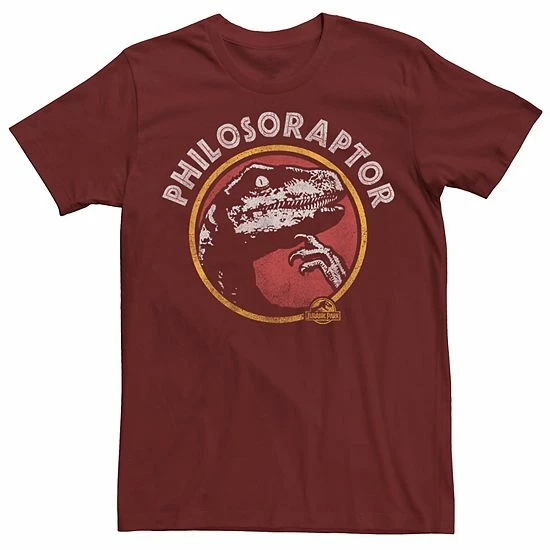 Licensed Character Men's Jurassic Park Philosoraptor Pose Humor Tee Cardinal 8 Licensed Character Men's Jurassic Park Philosoraptor Pose Humor Tee Cardinal - Image 6