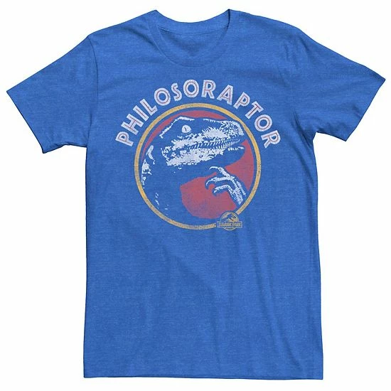 Licensed Character Men's Jurassic Park Philosoraptor Pose Humor Tee Cardinal 9 Licensed Character Men's Jurassic Park Philosoraptor Pose Humor Tee Cardinal - Image 7