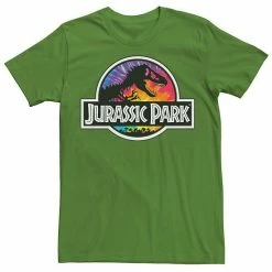 Licensed Character Men's Jurassic Park Tie Dye Classic Logo Graphic Tee Red Heather -Licensed Character Shop unnamed file 15665