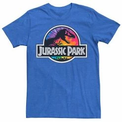 Licensed Character Men's Jurassic Park Tie Dye Classic Logo Graphic Tee Red Heather -Licensed Character Shop unnamed file 15668