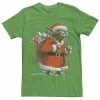Licensed Character Men's Star Wars Santa Yoda Tee Kelly Heather