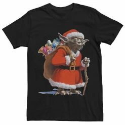Licensed Character Men's Star Wars Santa Yoda Tee Kelly Heather -Licensed Character Shop unnamed file 15735