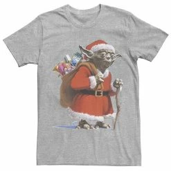Licensed Character Men's Star Wars Santa Yoda Tee Kelly Heather -Licensed Character Shop unnamed file 15737