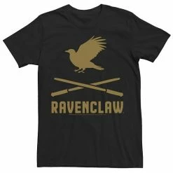 Licensed Character Men's Harry Potter Ravenclaw Crossed Wands Logo Tee Black -Licensed Character Shop unnamed file 15752