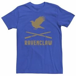 Licensed Character Men's Harry Potter Ravenclaw Crossed Wands Logo Tee Black -Licensed Character Shop unnamed file 15753