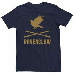 Licensed Character Men's Harry Potter Ravenclaw Crossed Wands Logo Tee Black -Licensed Character Shop unnamed file 15754