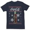 Licensed Character Men's Coca-Cola Classic Bottle Christmas Sweater Style Tee Black -Licensed Character Shop unnamed file 15793