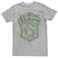 Licensed Character Men's Harry Potter Slytherin Detailed Crest Tee Athletic Heather -Licensed Character Shop unnamed file 15839