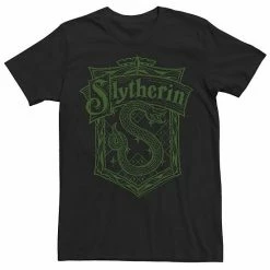 Licensed Character Men's Harry Potter Slytherin Detailed Crest Tee Athletic Heather -Licensed Character Shop unnamed file 15840