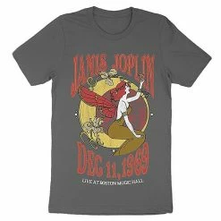 Licensed Character Men's Janis Joplin Boston Music Hall Tee