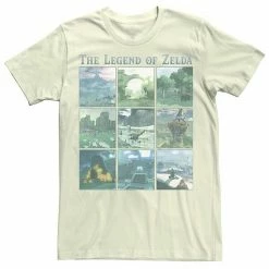 Licensed Character Men's Legend Of Zelda Breath Of The Wild Location Box Up Tee White -Licensed Character Shop unnamed file 15876