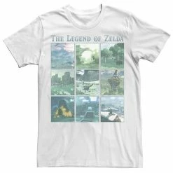 Licensed Character Men's Legend Of Zelda Breath Of The Wild Location Box Up Tee White -Licensed Character Shop unnamed file 15877