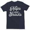 Licensed Character Men's Trendy Naps And Snacks Tee Navy -Licensed Character Shop unnamed file 15878