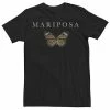 Licensed Character Men's Trendy Mariposa Remix Tee Black -Licensed Character Shop unnamed file 15881