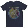 Licensed Character Men's The Flintstones Retro Faded Circle Portrait Tee Black -Licensed Character Shop unnamed file 15896
