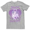 Licensed Character Men's DC Comics Valentine's Day Catwoman You're Purr-fect Tee Athletic Heather -Licensed Character Shop unnamed file 15908