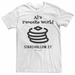 Licensed Character Men's Gilmore Girls Al's Pancake World Logo Tee White -Licensed Character Shop unnamed file 15912