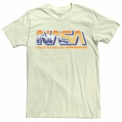 Licensed Character Men's NASA Space Technology Retro Rainbow Logo Tee Athletic Heather -Licensed Character Shop unnamed file 15918