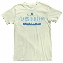 Licensed Character Men's Gilmore Girls Stars Hollow Founded 1779 Tee Natural