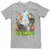 Licensed Character Men's Spring Kitten Garden Collage Tee Royal Heather -Licensed Character Shop unnamed file 15944