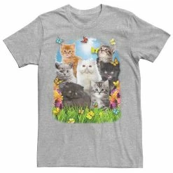 Licensed Character Men's Spring Kitten Garden Collage Tee Royal Heather -Licensed Character Shop unnamed file 15946