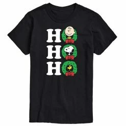 Licensed Character Men's Peanuts Ho Ho Ho Tee Yellow