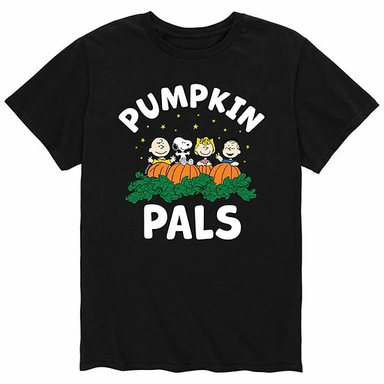 Licensed Character Men's Peanuts Pumpkin Pals Tee Grey 3 Licensed Character Men's Peanuts Pumpkin Pals Tee Grey